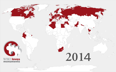 Países participantes en la edición de 2014.