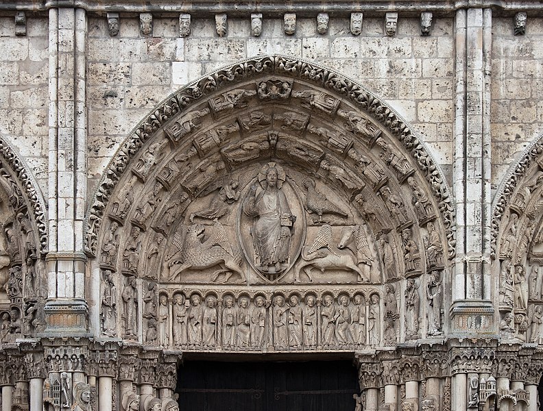 Archivo:Chartres - portail royal, tympan central.jpg